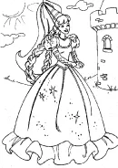 Barbie kleurplaat 11