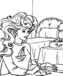 Barbie kleurplaat 12