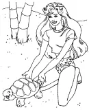 Barbie kleurplaat 15