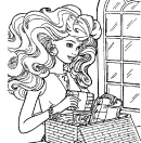 Barbie kleurplaat 22