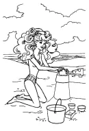 Barbie kleurplaat 7