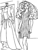 Barbie kleurplaat 9