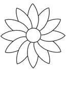 Bloemen kleurplaat 18