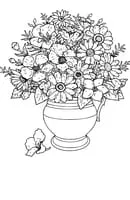 Bloemen kleurplaat 2