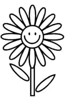 Bloemen kleurplaat 5