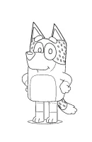 Bluey kleurplaat 1