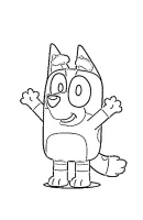 Bluey kleurplaat 2