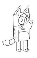 Bluey kleurplaat 3