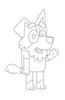 Bluey kleurplaat 8