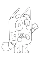 Bluey kleurplaat 9