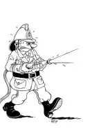 Brandweer kleurplaat 18