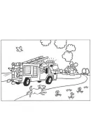 Brandweer kleurplaat 26