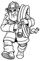 Brandweer kleurplaat 5