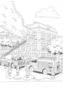 Brandweer kleurplaat 7
