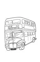 Bus kleurplaat 4