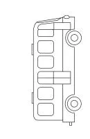 Bus kleurplaat 5