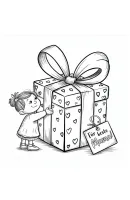 Cadeau kleurplaat 2