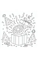 Cadeau kleurplaat 7