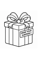 Cadeau kleurplaat 8