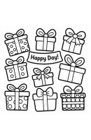 Cadeau kleurplaat 9