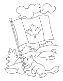 Canada kleurplaat 1