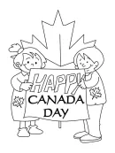 Canada kleurplaat 3