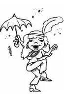Carnaval kleurplaat 18