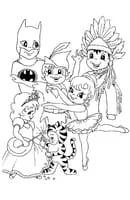 Carnaval kleurplaat 5
