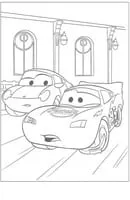 Cars kleurplaat 1