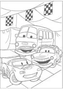 Cars kleurplaat 3