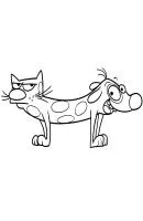 Catdog kleurplaat 12
