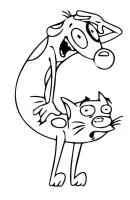 Catdog kleurplaat 16