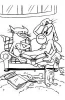 Catdog kleurplaat 5