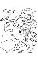 Catdog kleurplaat 8