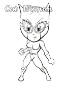 Catwoman kleurplaat 10