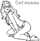 Catwoman kleurplaat 2