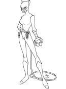 Catwoman kleurplaat 5