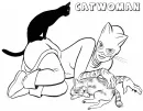 Catwoman kleurplaat 7