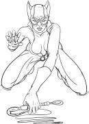 Catwoman kleurplaat 8