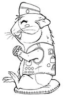 Cavia kleurplaat 14