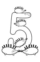 Cijfer kleurplaat 31