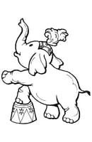 Circus kleurplaat 6