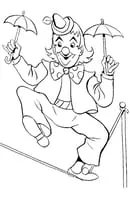 Circus kleurplaat 9