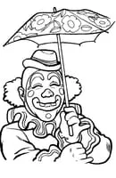 Clown kleurplaat 10