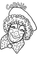 Clown kleurplaat 12
