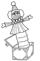 Clown kleurplaat 13