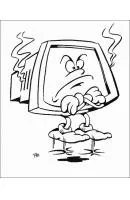 Computer kleurplaat 1