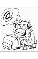 Computer kleurplaat 10