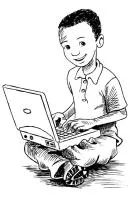 Computer kleurplaat 21