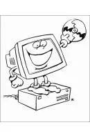 Computer kleurplaat 3